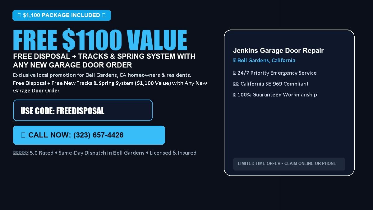 Jenkins Garage Door Repair FREE Haul-Away & Heavy-Duty Tracks with New Door